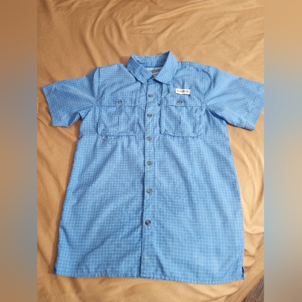 Magellan Fishing Gear - Boy's Moisture Wicking Button Up Shirt - Size L (14-16)